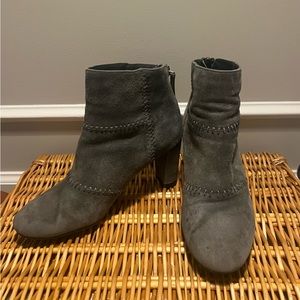 Aerosoles Grey Suede Booties - Size 5 1/2